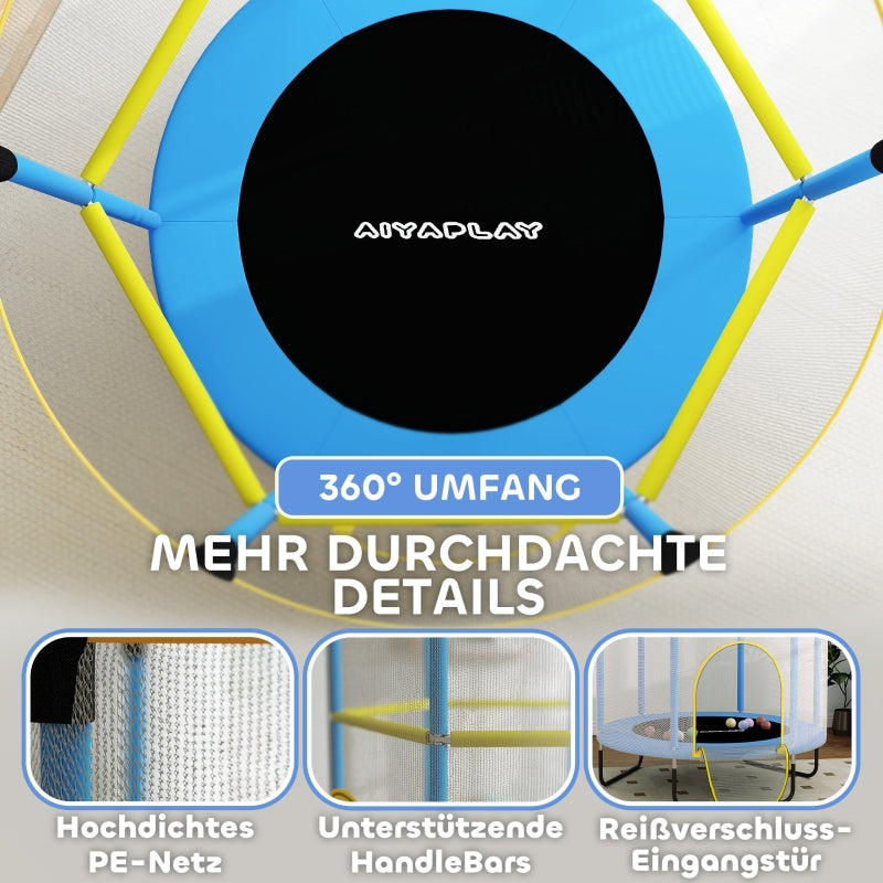 Children's Trampoline, Safety Net Non-Slip Legs, Colorful