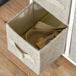 Drawer Cabinet, 7 Foldable Fabric Drawers, Non-Woven, Grey