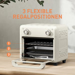 Mini Convection Oven 10L 2-in-1 Air Fryer Touch Screen Stainless Steel
