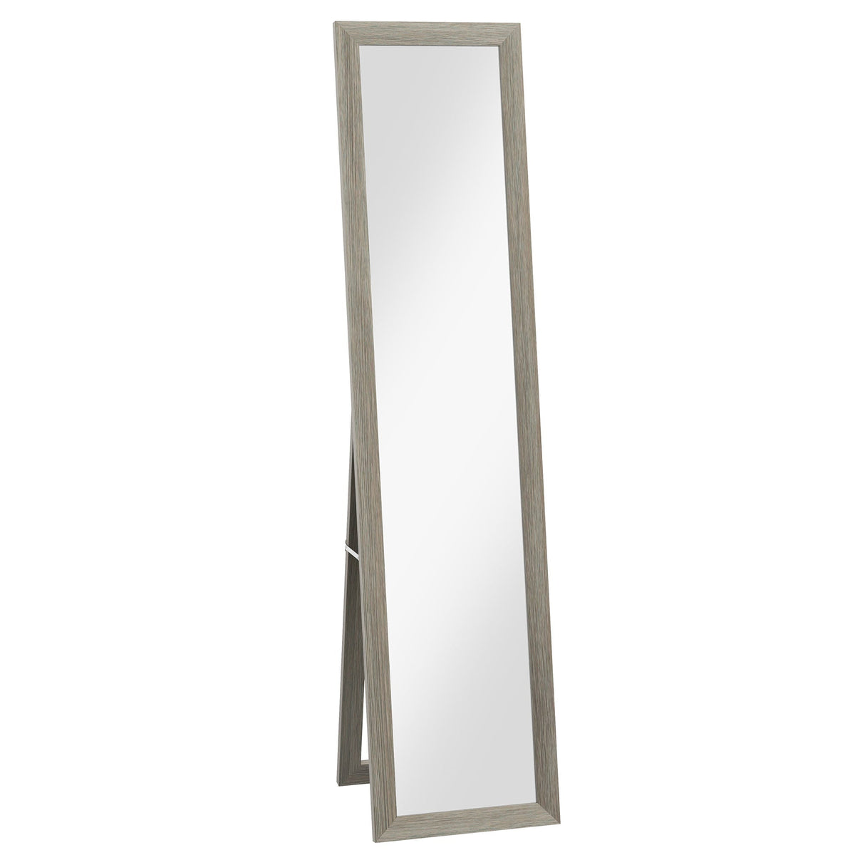 Standing Mirror Full Length Dressing Wardrobe Aluminum Gray