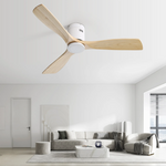 Ceiling Fan 52-Inch, Reversible DC Motor, 3 Solid Wood Blades