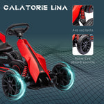 Gokart pedal car, adjustable seat, handbrake, for children 3-8 years, outdoor fun
