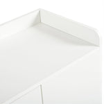 Modern Sideboard Chest of Drawers Shoe Cabinet with Large Storage, Adjustable Shelf, White
