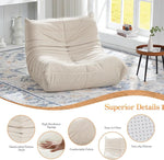 MMC-MIBAI Bean Bag Chair Ergonomic 5-Point Support Suede
