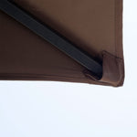 BBQ Gazebo, Garden Tent, Double Roof, Coffee Brown and Black