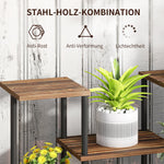 Plant Stand 4-Tier 61.5cm Indoor Outdoor Wooden