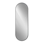 LED Full-Length Mirror 150x50cm Dimmable Backlight Black Aluminum