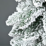 Artificial Christmas Tree with Snow and Stand, 180 cm, Green