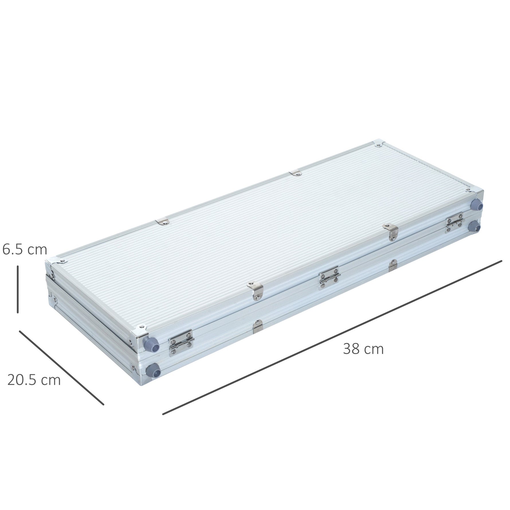 Poker case set 300 chips 2 decks of cards 5 dice aluminum