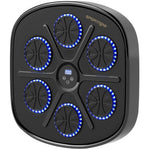 Music Boxing Machine, Electronic Bluetooth Wall-Mounted with LED Lights, Black