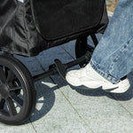 Dog Stroller, Foldable for Large Dogs & Cats, 30 kg, Grey