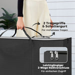Garden Cushion Storage Bag, Waterproof UV-Resistant 600D Oxford, Black