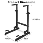 Dip Stand, Adjustable Height, Heavy Duty with Slip-Proof Grips, Multi-Functional for Tricep Dips