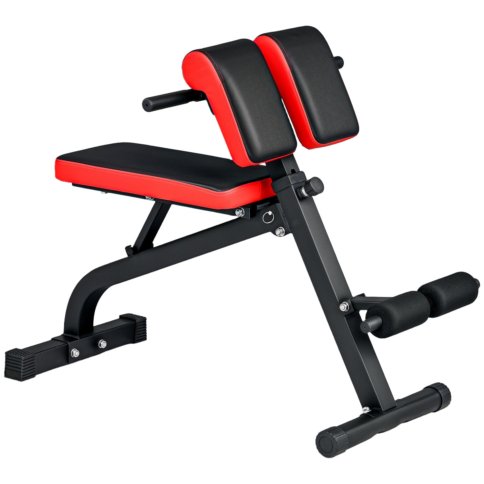 Weight Bench, Adjustable Folding Fitness, Steel Black