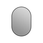 Arch Wall Mirror 60x90 cm HD Copper-Free, Black Aluminum Frame