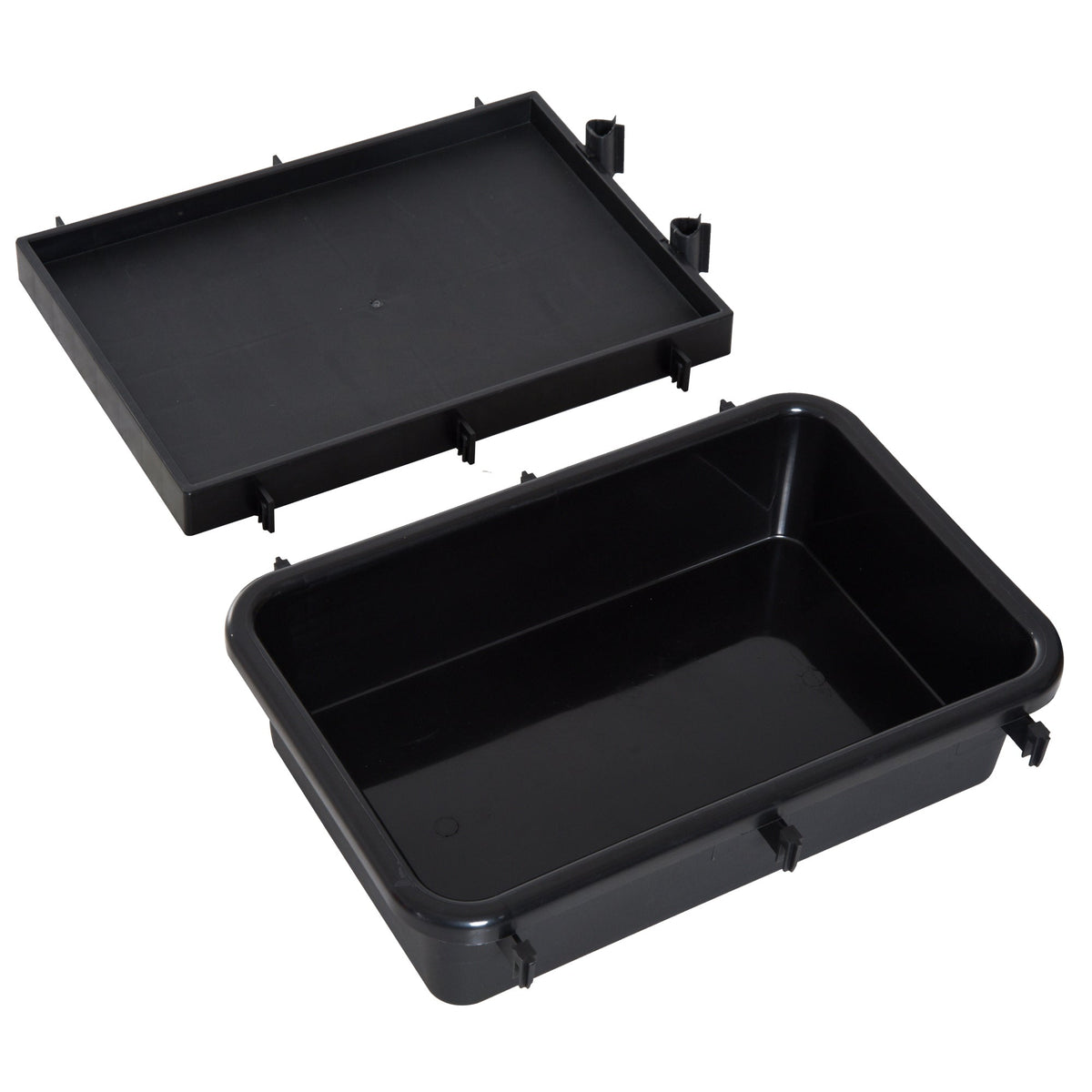 Cleaning Trolley 4-Wheel System Professional Cleaning 111x63.3x103cm, Black/Blue/Orange