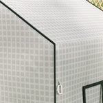Greenhouse Replacement PE Film Cover, UV Protection Roll-Up Door Side Window, 140x73x190cm, White