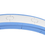 Sportnow Smart Hula Hoop with Weight Ball Counter, Adjustable 76-113cm, Light Blue