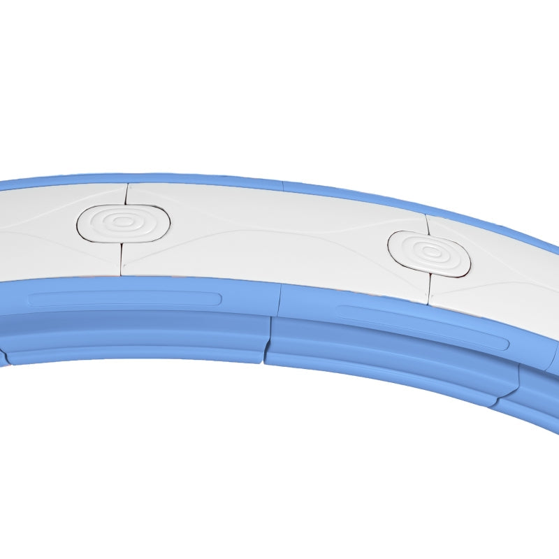 Sportnow Smart Hula Hoop with Weight Ball Counter, Adjustable 76-113cm, Light Blue