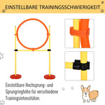 Dog Agility Set, 3-in-1 Hurdles with Carry Bag, Yellow