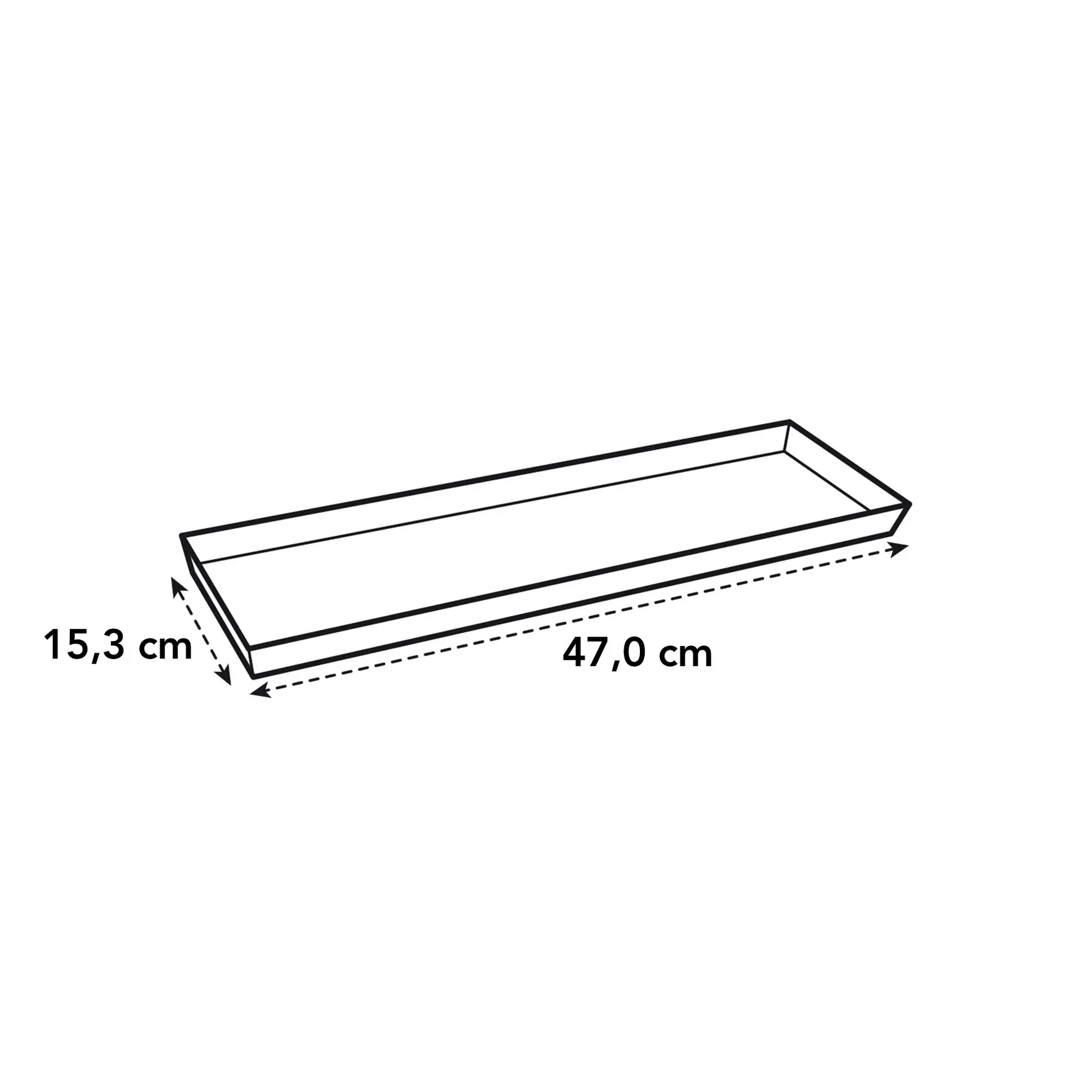 Loft Urban Trough Saucer 50 (Anthracite)