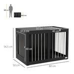 Dog Cage, Home Kennel Pet Crate, Transport, Black