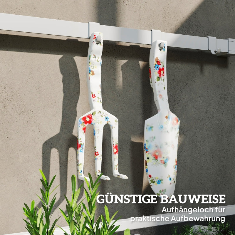 Garden Tool Set 3 Pieces Metal, Multi-colored