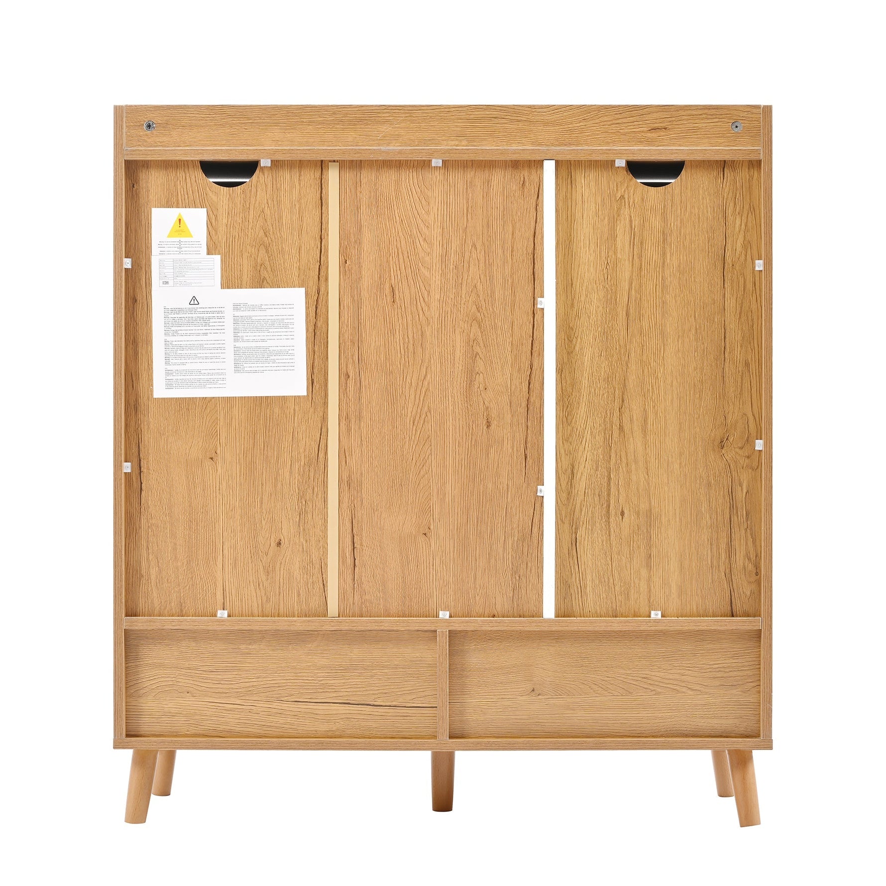 Chest of drawers with adjustable shelves, minimalist home organizer with solid wood legs