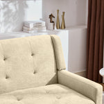 2-Piece Accent Armchair Set - Single & Double, Upholstered, Solid Wood Legs
