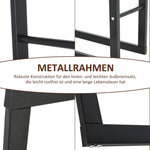 Firewood Stand, Rack, Holder 100kg Steel Black