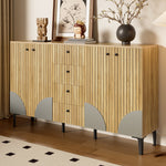 Storage Cabinet 4 Doors 4 Drawers 160x36x94cm - Modern Wood