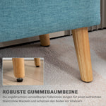 Upholstered Bench Storage Bed Hallway Blue