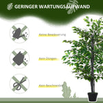 Artificial Banyan Tree, Natural-looking Decoration, 20 x 145 cm, Solid Wood