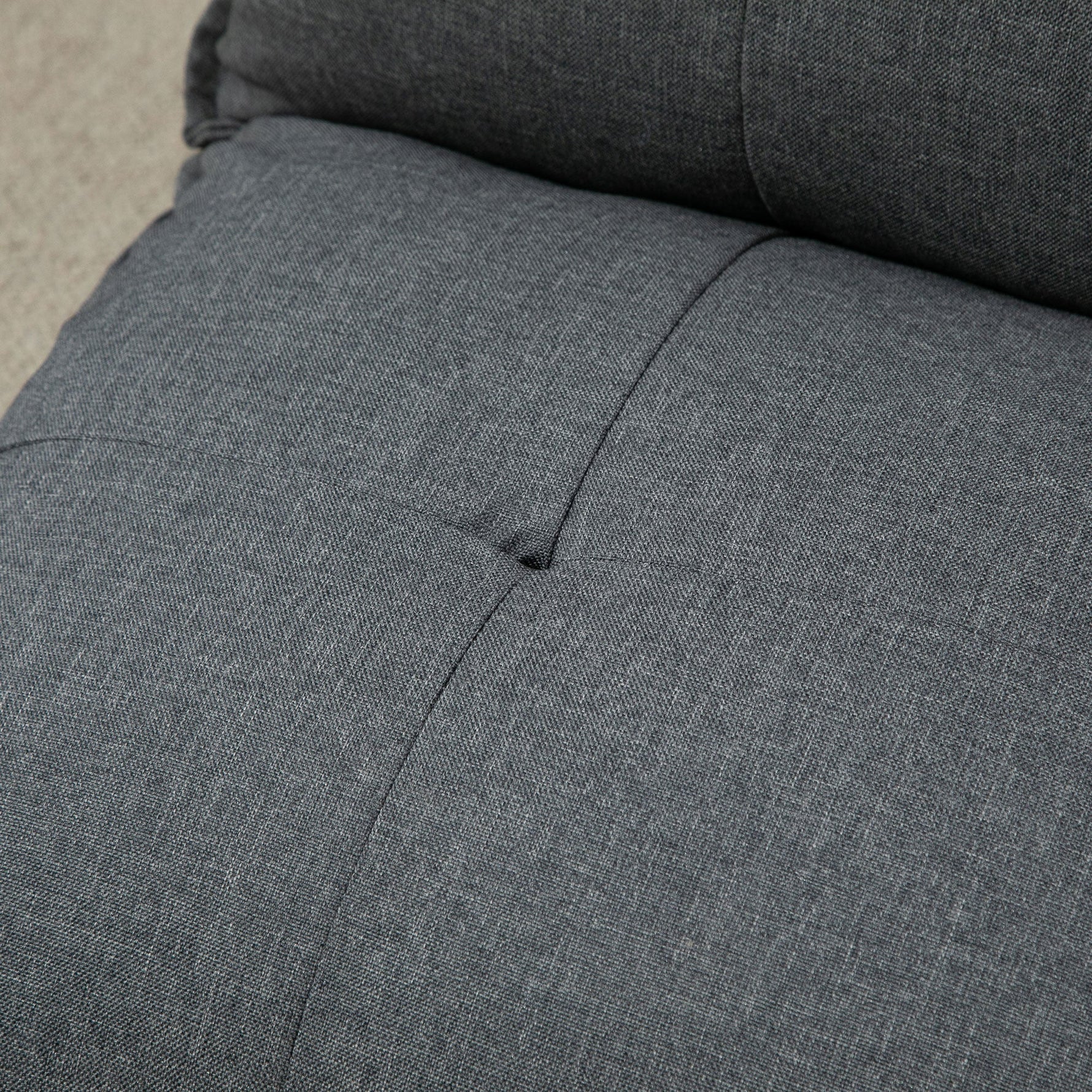 2-in-1 Floor Chair Sofa Bed, 13-Position Adjustable Backrest, Linen Gray