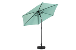 9 Ft Double Sided Outdoor Umbrella, Rectangular Large with Crank, Light Green