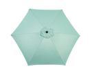 9 Ft Double Sided Outdoor Umbrella, Rectangular Large with Crank, Light Green