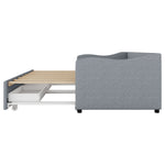 Upholstered Bed 90x200cm Triple Adjustable Headboard - White