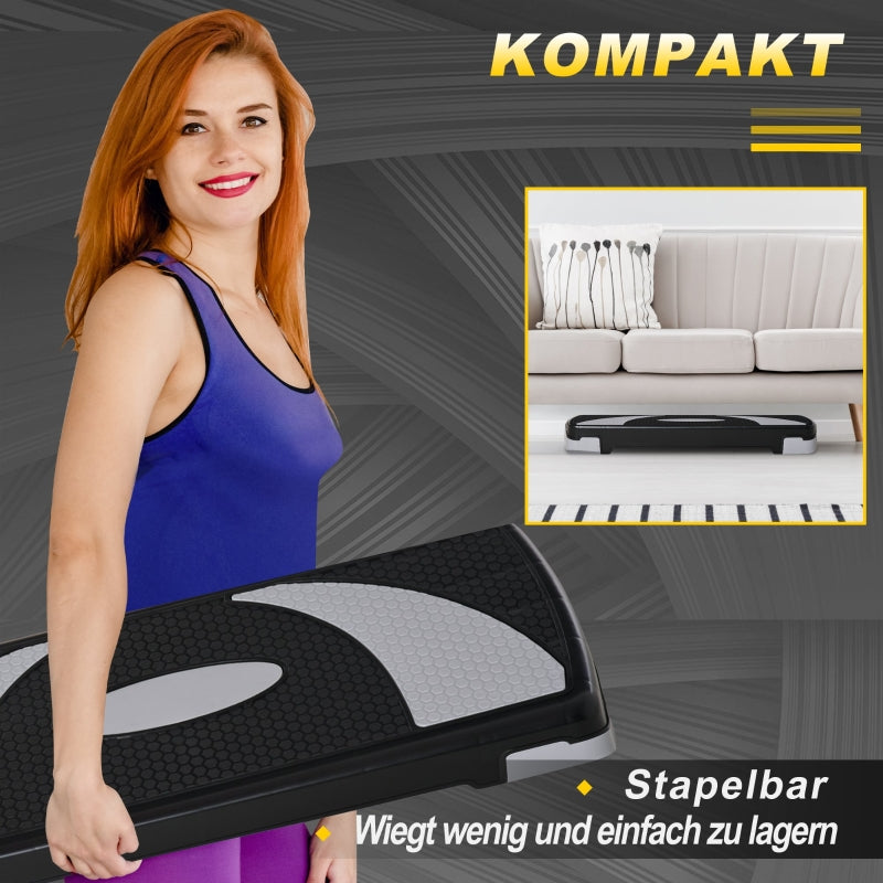 Step Board Aerobic Stepper, Height Adjustable, Fitness, 80x31 cm