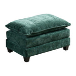 Cloud Sofa Ottoman Modern Sectional Couch Double Layer Upholstered Cushion Chenille Green