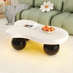 Cloud Style Coffee Table LED Lighting 16 Colors Round Leg Design