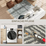 Rug Modern Style Washable Area Dark Grey