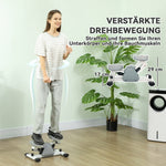 Mini Stepper with LCD Display, Non-Slip Pedals, 100 kg, Gray