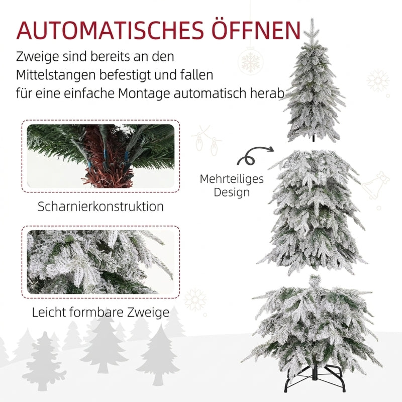 Artificial Christmas Tree, 180cm Snow 600-Branch, Green