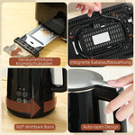 Kettle Toaster Set, 1.5L Kettle 2 Slices Toaster 2200W, Black