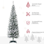 Artificial Christmas Tree 210cm Snow-Covered PVC Green/White