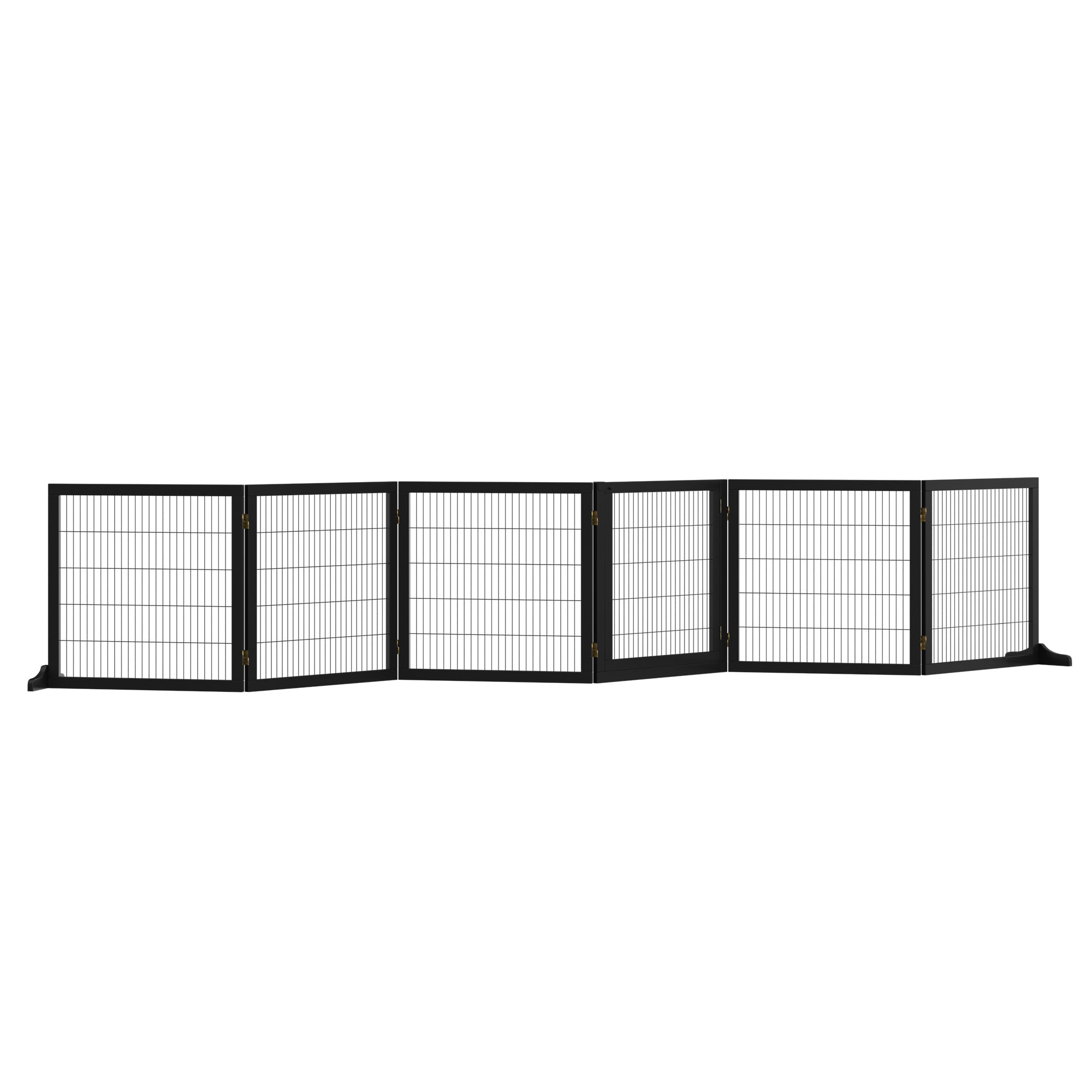 Dog Gate, Bidirectional Folding, Pinewood