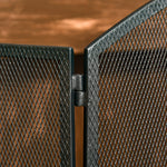 Fireplace Guard, Three-Part Foldable Spark, Iron