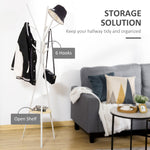 Coat Rack, Standing Hallway, Metal White