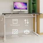 Adjustable Study Desk, Height-Adjustable Multi-Purpose Home/Office, Compact Design