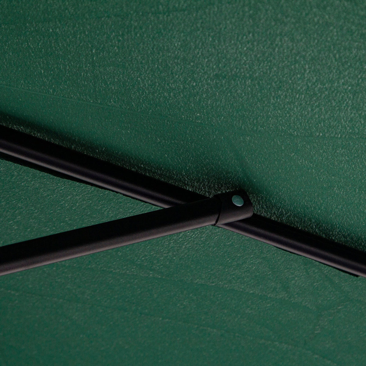 Cantilever Parasol Crank Sunshade Steel Frame Ø2.95x2.45m Green Polyester